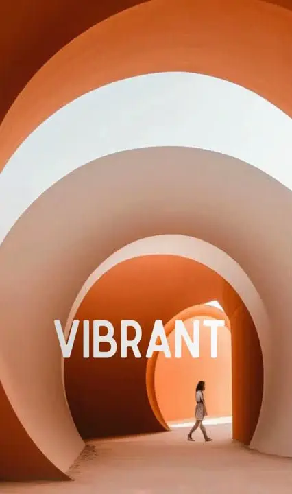Vibrant: arcos en naranja intenso