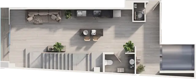 Penthouse, planta baja