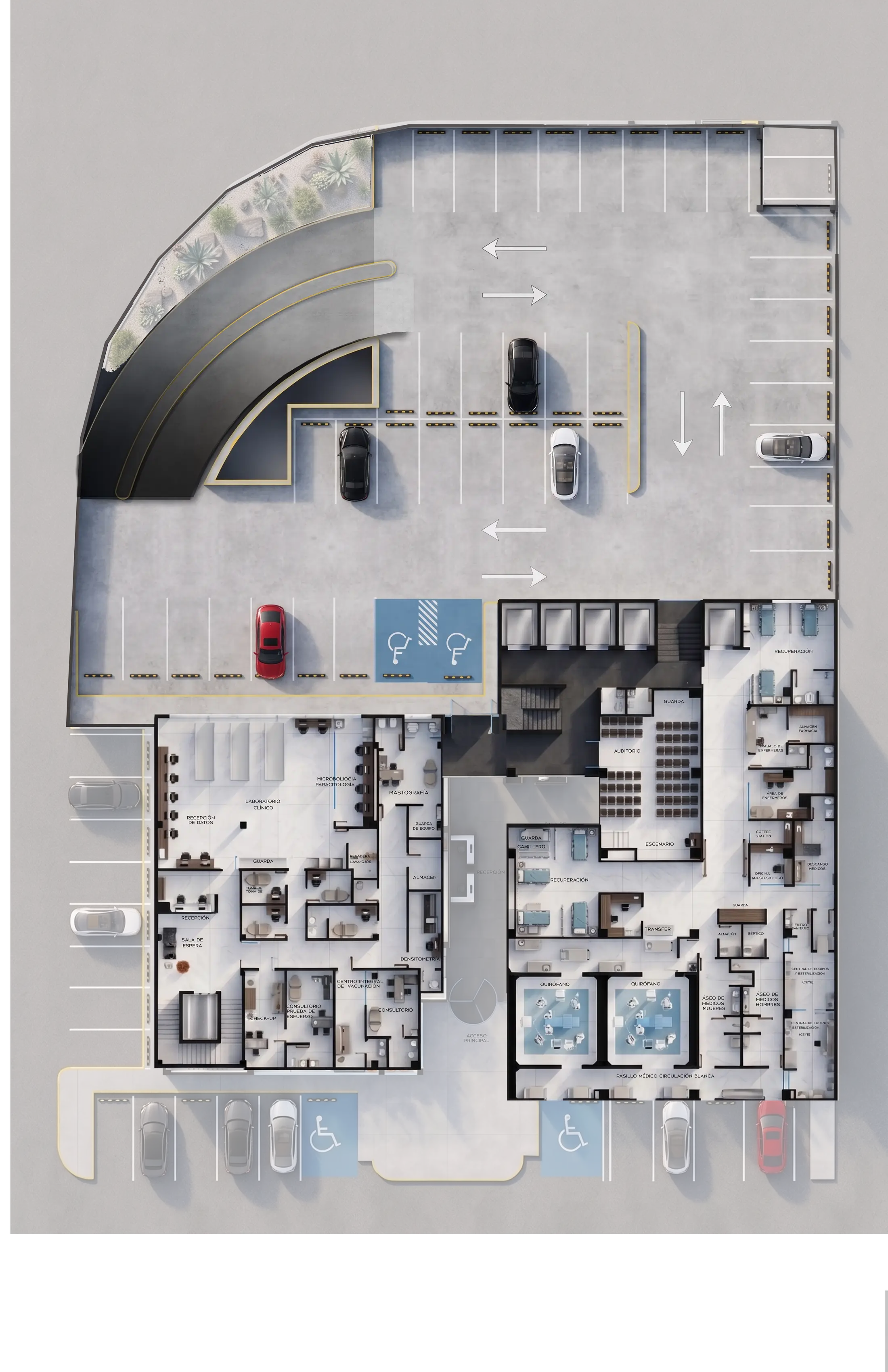 Render del mezzanine